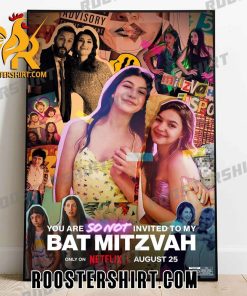 You Are So Not Invited To My Bat Mitzvah Poster Canvas
