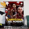 Yulimar Rojas Campeona Del Mundo 2023 Poster Canvas-min