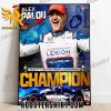 Alex Palou Montalbo Indycar Championship 2023 Poster Canvas