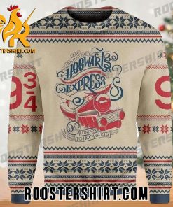 All Aboard The Hogwarts Express 934 London To Hogwarts Harry Potter Ugly Sweater