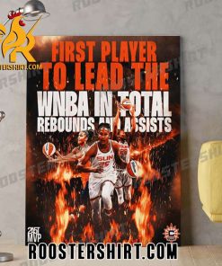 Alyssa Thomas First Player To Lead The WNBA In Total Rebounds And Assists Poster Canvas