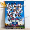 Amarillo Sod Poodles Champions 2023 Texas League Championships Poster Canvas