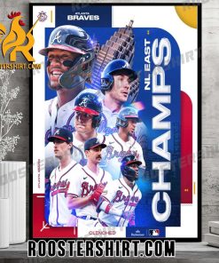 Atlanta Braves Defeats Philadelphia Phillies To The NL East Champions 2023 Poster Canvas
