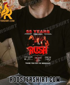 BUY NOW 55 Years 1968-2023 Of The Rush Thank You For The Memories Signatures Classic T-Shirt