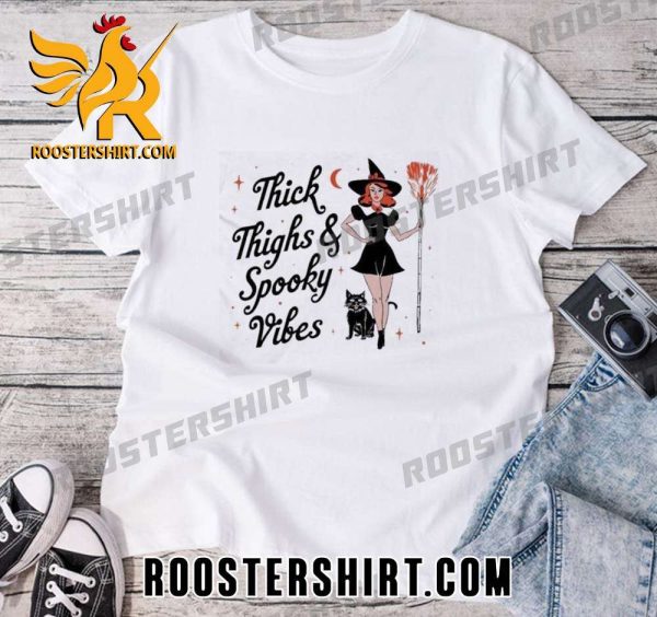 BUY NOW Thick Thighs and Spooky Vibes Halloween Classic T-Shirt