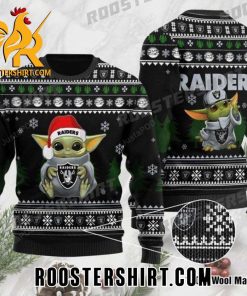 Baby Yoda Cosplay Las Vegas Raiders Player Raiders Ugly Sweater