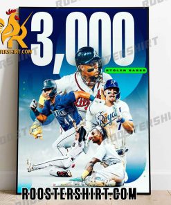 Bryson Stott 28th Stolen Bases In Philadelphia was the 3,000th in the Majors this season Poster Canvas