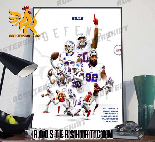 Buffalo Bills Defense went crazy Poster Canvas