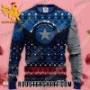 Captain America Shield Snow Marvel Ugly Christmas Sweater