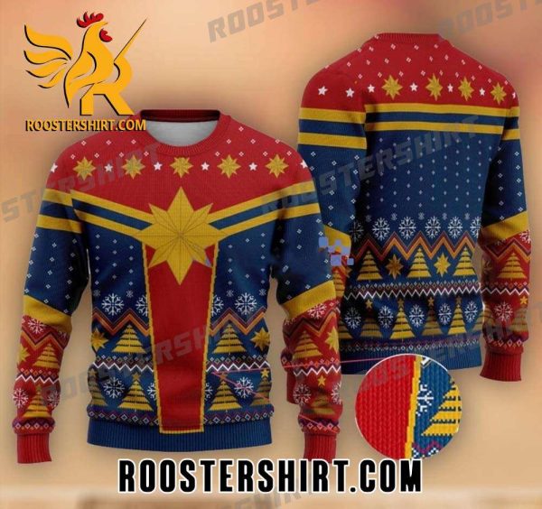Carol Danvers Captain Marvel Ugly Christmas Sweater
