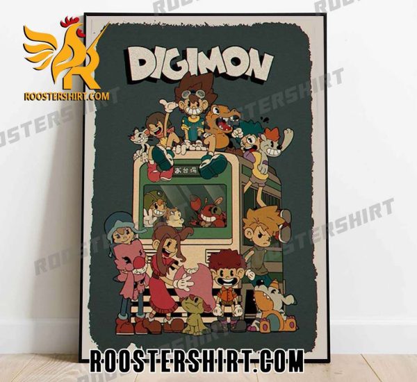 Character Digimon Cartoon Poster Canvas