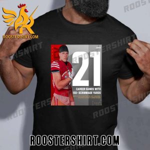 Christian McCaffrey 21 Career Games With 150 Scrimmage Yards T-Shirt