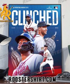 Coming Soon Atlanta Braves Clinched Postseason 2023 MLB Poster Canvas