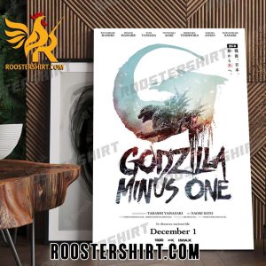 Coming Soon Godzilla Minus One Movie Poster Canvas