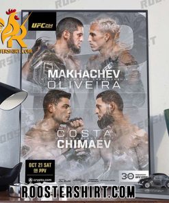Coming Soon UFC 294 Running It Back For The Strap Poster Canvas