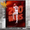 Congrats Adam Wainwright 200 Career Wins St Louis Cardinals Poster Canvas