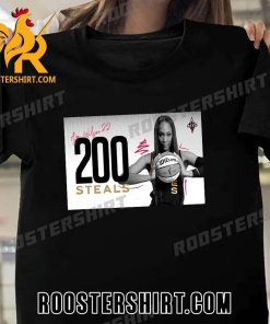 Congrats A’ja Wilson 200 Steals Signature Las Vegas Aces T-Shirt