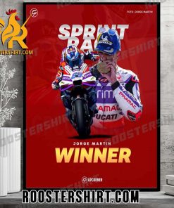 Congrats Jorge Martin Champions Sprint in India GP 2023 Poster Canvas
