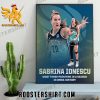 Congrats Sabrina Ionescu 3 Point Queen Most Three Pointers In A Season In WNBA History Poster Canvas