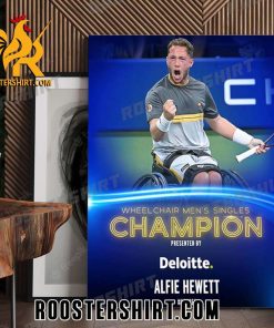 Congrats Wheelchair Men’s Singles Champion Alfie Hewett Wins His 4th US Open Tennis Poster Canvas