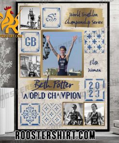 Congratulations Beth Potter World Champions 2023 Poster Canvas