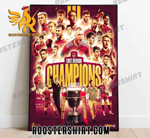 Congratulations Gaillimh Aontaithe Champions 2023 First Division Championship Poster Canvas