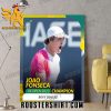 Congratulations Joao Fonseca Champions US Open Singles Title Poster Canvas