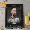 Congratulations Lionel Messi 2023 Ballon d’Or Poster Canvas