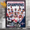 Congratulations Minnesota Twins Champions 2023 Al Central Division Championship Poster Canvas