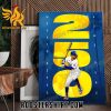 Congratulations Mookie Betts 250 Home Runs Poster Canvas