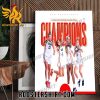 Congratulations USA Basketball Champions 2023 Fiba 3×3 Nations League Final Poster Canvas