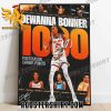 Connecticut Sun DeWanna Bonner 1000 Postseason Career Points In WNBA Signature Poster Canvas