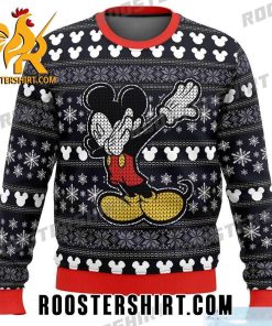 Cute Dabbing Mickey Mouse Disney Ugly Christmas Sweater