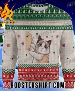Cute Kiss Baby Cat Ugly Christmas Sweater