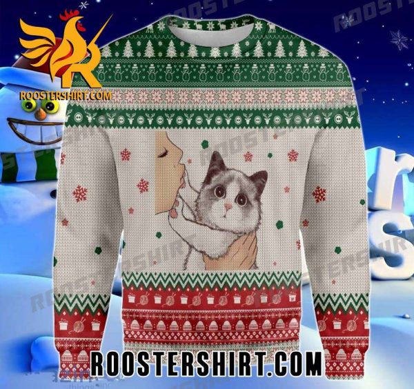 Cute Kiss Baby Cat Ugly Christmas Sweater