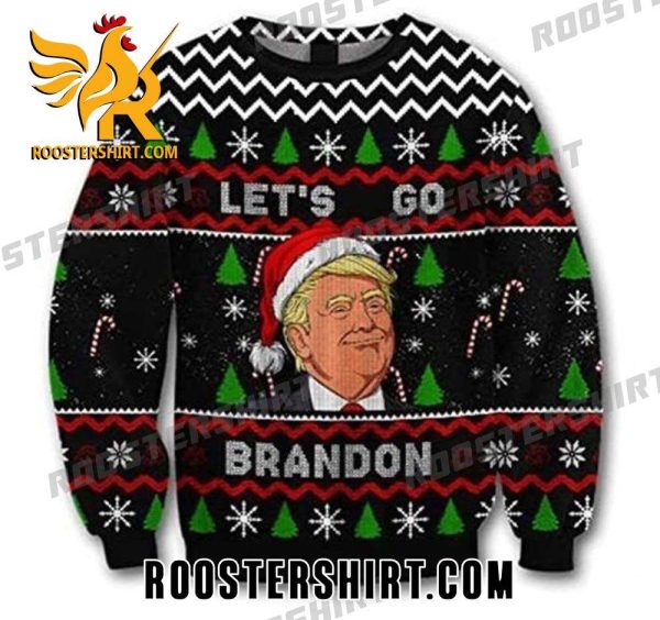 Donald Trump Cosplay Santa Let’s Go Brandon Ugly Sweater