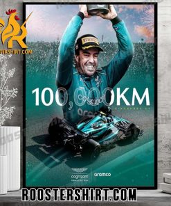 Fernando Alonso F1 History Complete 100000 Km At Singapore GP 2023 Poster Canvas