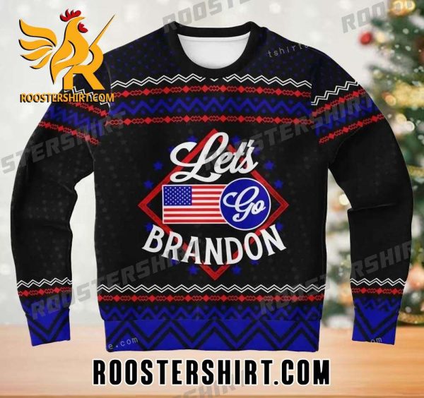 Flag American Let’s Go Brandon Ugly Sweater