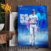 Freddie Freeman 53 Doubles Most In A Season In Los Angeles Dodgers History Poster Canvas