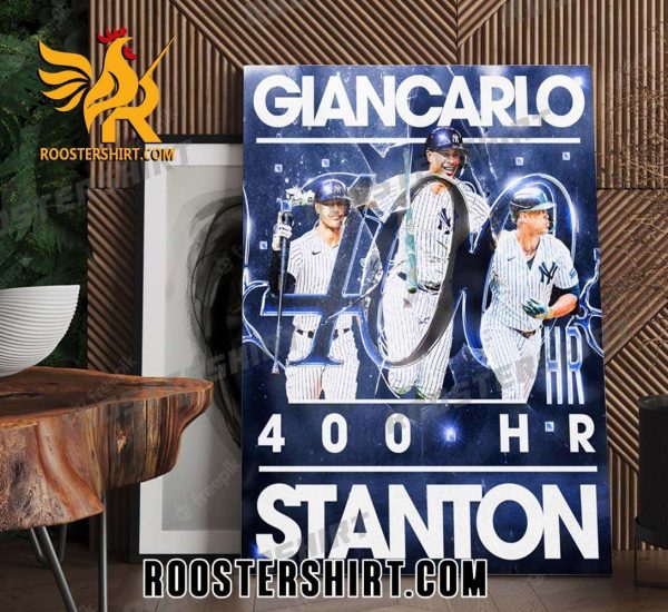 Giancarlo 400 HR Stanton New York Yankees Poster Canvas