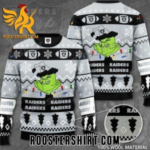 Grinch Las Vegas Raiders NFL Xmas Ugly Sweater