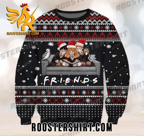 Harry Potter and Friends Chibi Style Ugly Christmas Sweater