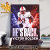 He Back Victor Bolden Jr USFL Champion MVP Poster Canvas