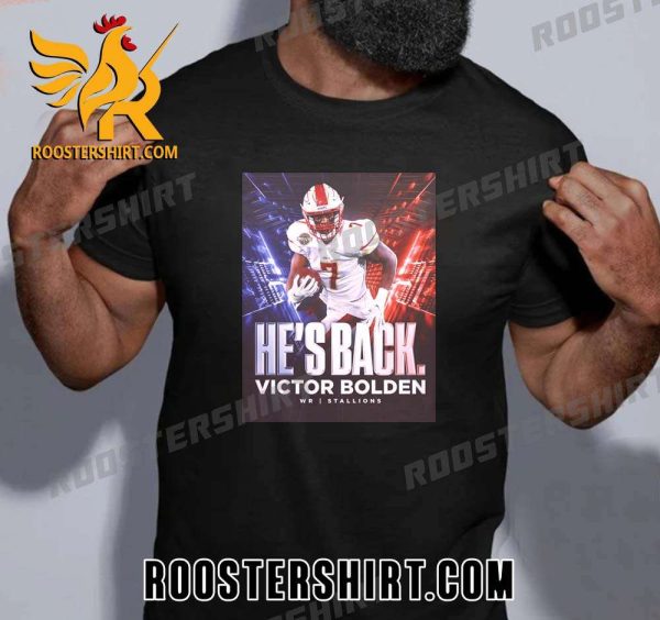 He Back Victor Bolden Jr USFL Champion MVP T-Shirt