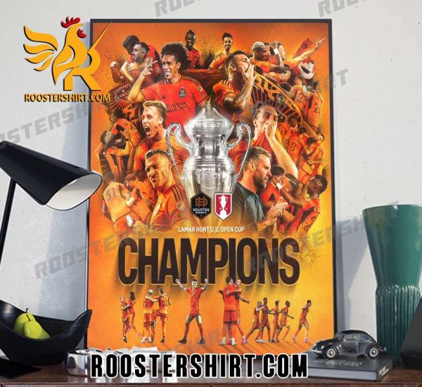 Houston Dynamo Champions Lamar Hunt US Open Cup 2023 Poster Canvas