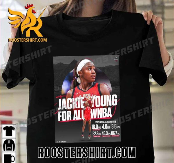 Jackie Young For All WNBA 2023 T-Shirt