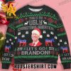 Joe Biden Santa This I My Ugly Christmas Sweater Lets Go Brandon