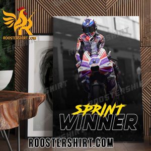 Jorge Martin wins the Sprint in India 2023 MotoGP Poster Canvas