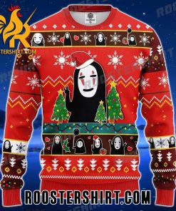 Kaonashi No Face Santa Anime Ugly Christmas Sweater