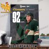 Kirill Kaprizov 92 Ovr Minnesota Wild NHL 24 Poster Canvas